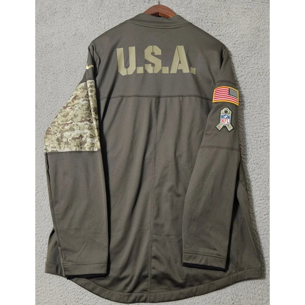 NFL Nike Shield Washington Redskins Salute To Service Half Zip Jacket Size Large